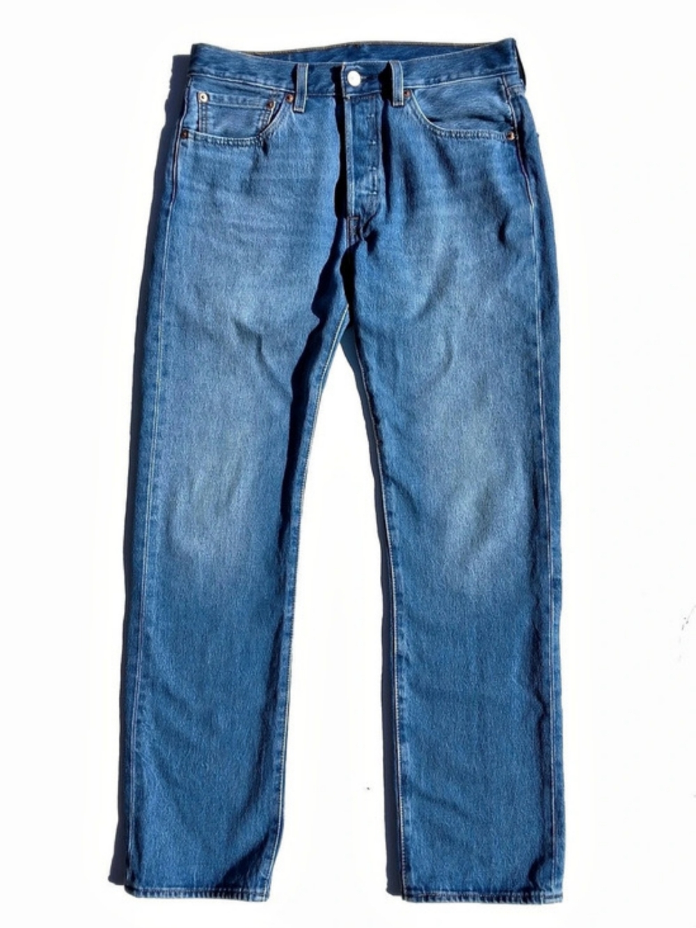 Levi's 501 Original Fit Men's Jeans - Medium Wash (Size 31x32)